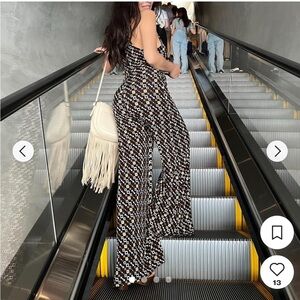 Shayla Halter Flared Jumpsuit